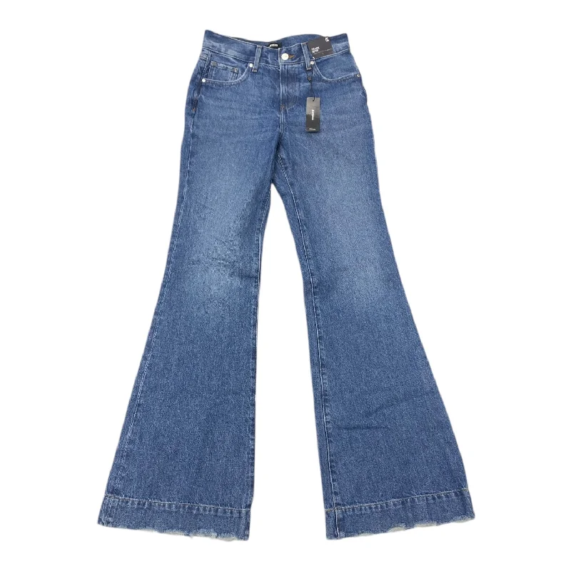 Men's Straw Hats for SummerJeans Flared By Express In Blue Denim, Size:0