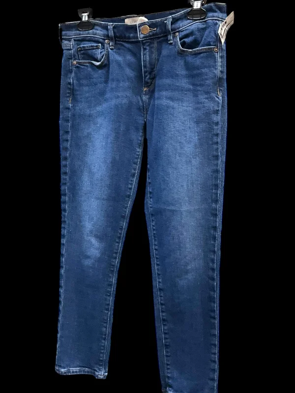 Formal Derby CapsJeans Skinny By Loft In Blue Denim, Size: 2