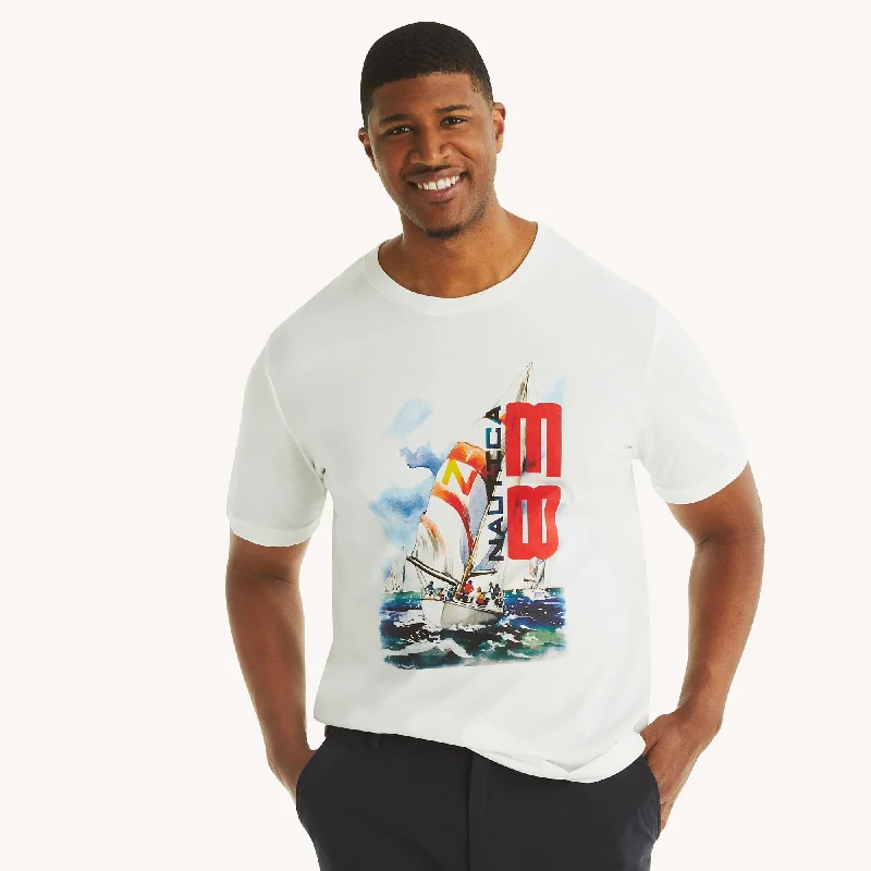 Men's Shirts with Abstract DesignsNautica Mens Big & Tall '83 Graphic T-Shirt