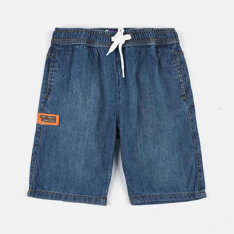 Men's Casual Pants for Everyday WearBoys Denim Short Best Vacation-Mid Blue