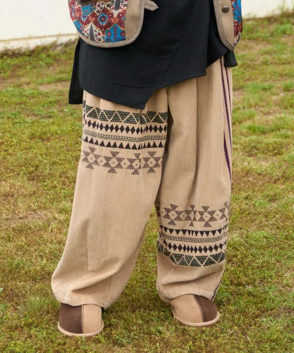 Men's Pants with Slant PocketsMen's Bohemian Corduroy Pants