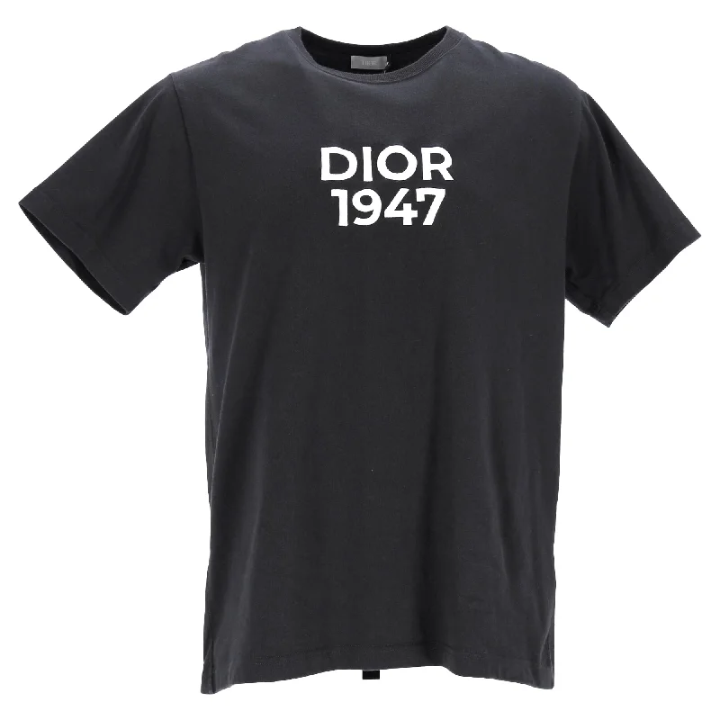 Men's Shirts with Convertible CollarsDior 1947 Printed T-Shirt in Black Cotton