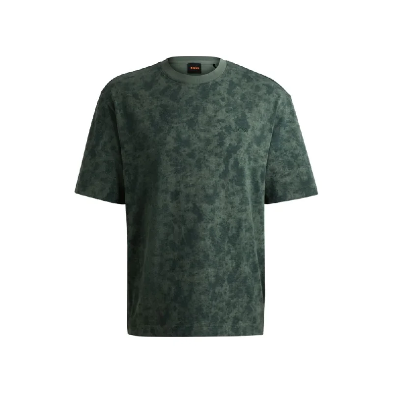Men's Shirts with Full PlacketsCotton-jersey T-shirt with all-over seasonal print
