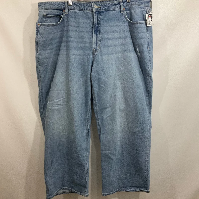 Plain Beanie CapsJeans Wide Leg By Old Navy In Blue Denim, Size: 24