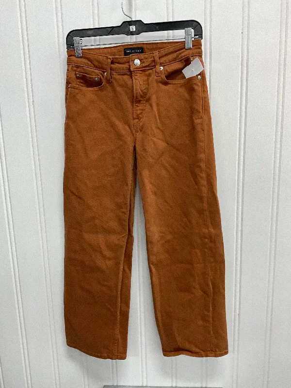 Formal Derby CapsJeans Wide Leg By Free Assembly In Tan, Size:2