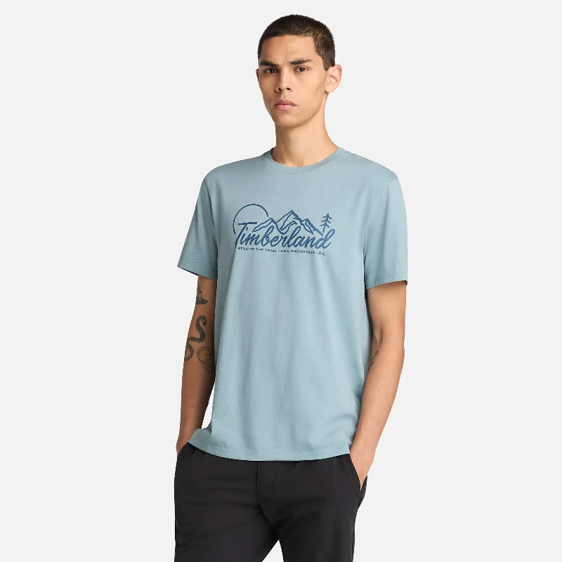 Men's Shirts with Wingtip CollarsMen's Mountain Logo Short-Sleeve T-Shirt