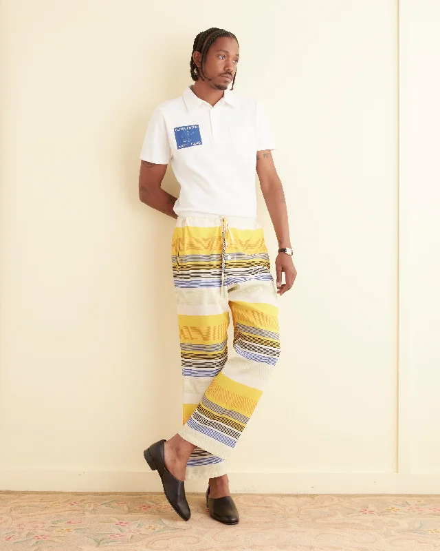 Breathable Men's Athletic ShortsSunset Stripe Pajama Pants