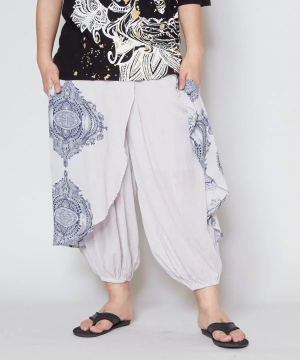 Layered Men's OverallsCrepe Harem Pants