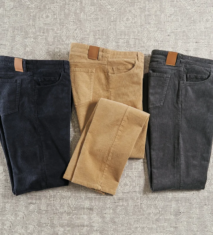 Men's Pants with Hidden PocketsPatrick James Stretch Cord Jeans