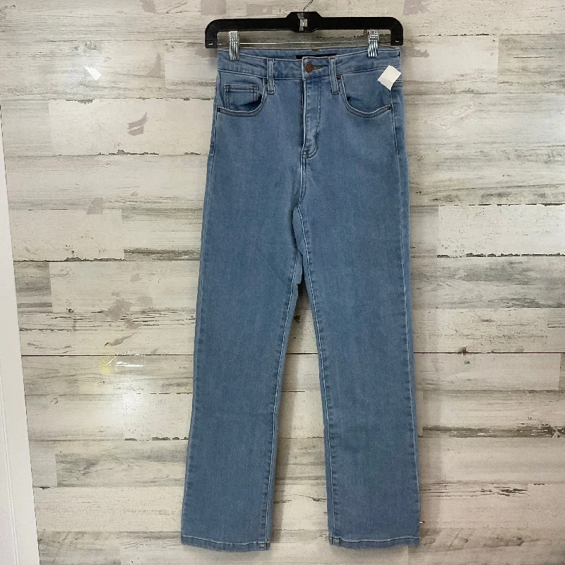 Reversible Sun HatsJeans Straight By Risen In Blue Denim, Size: 0
