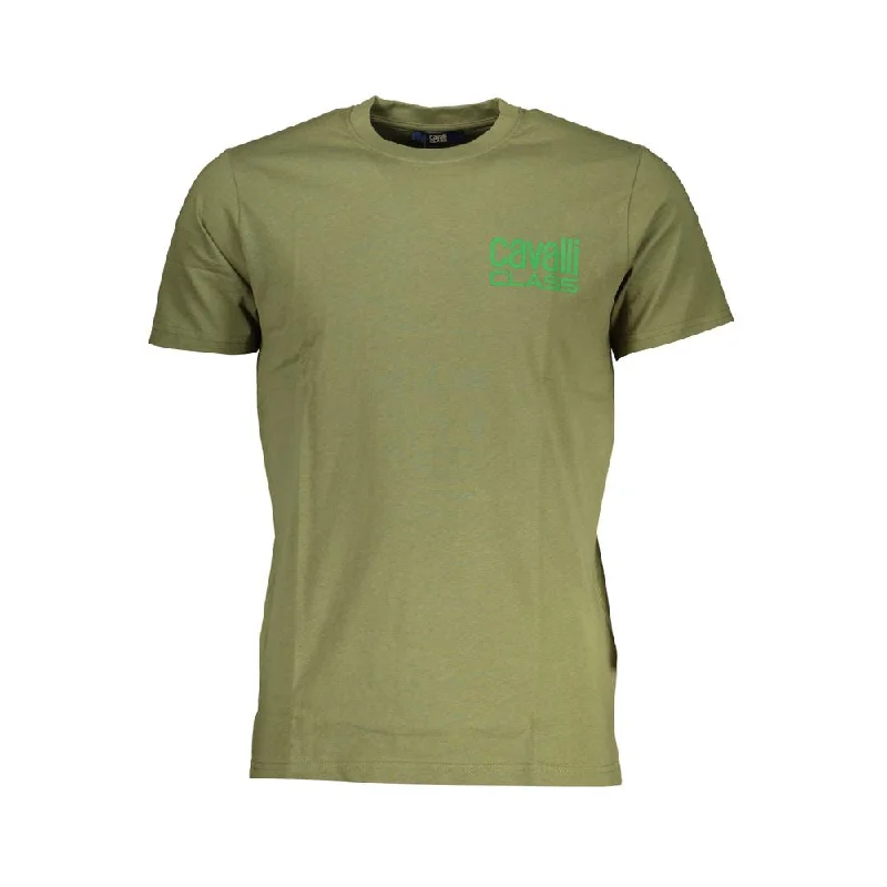 Men's Shirts with Single-Breasted DesignsCavalli Class  Cotton Men's T-Shirt