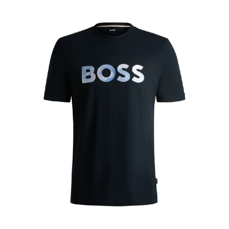 Men's Shirts with Zippered PocketsCotton-jersey regular-fit T-shirt with script logo