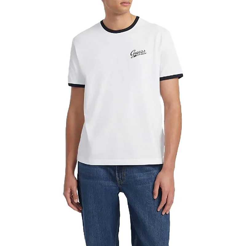 Men's Shirts with Pocket SquaresMens Logo Cotton Graphic T-Shirt
