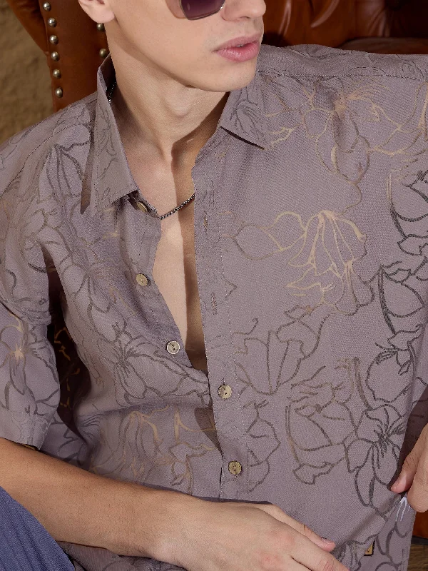 Men's Big and Tall Shirts for Added ComfortSemi Sheer Drop Shoulder Oversized Shirt