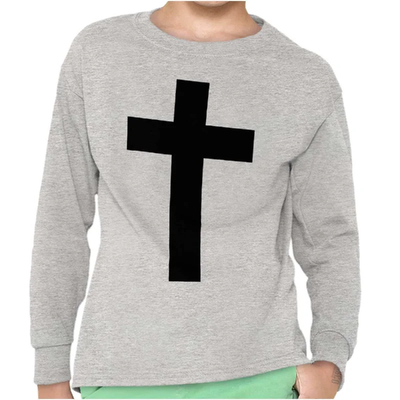 Men's Bamboo Fiber Shirts for Softness and BreathabilityCross Youth Long Sleeve T Shirt