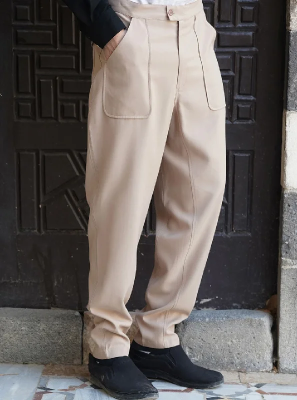 Men's Pants with Reflective Stripes for SafetyTapered Rajul Trousers