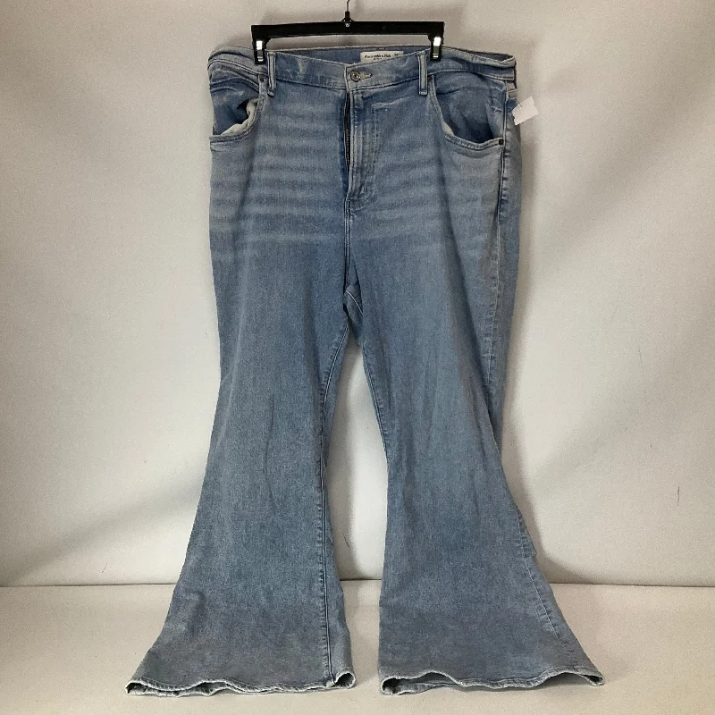 Durable Work HatsJeans Flared By Abercrombie And Fitch In Blue Denim, Size: 18