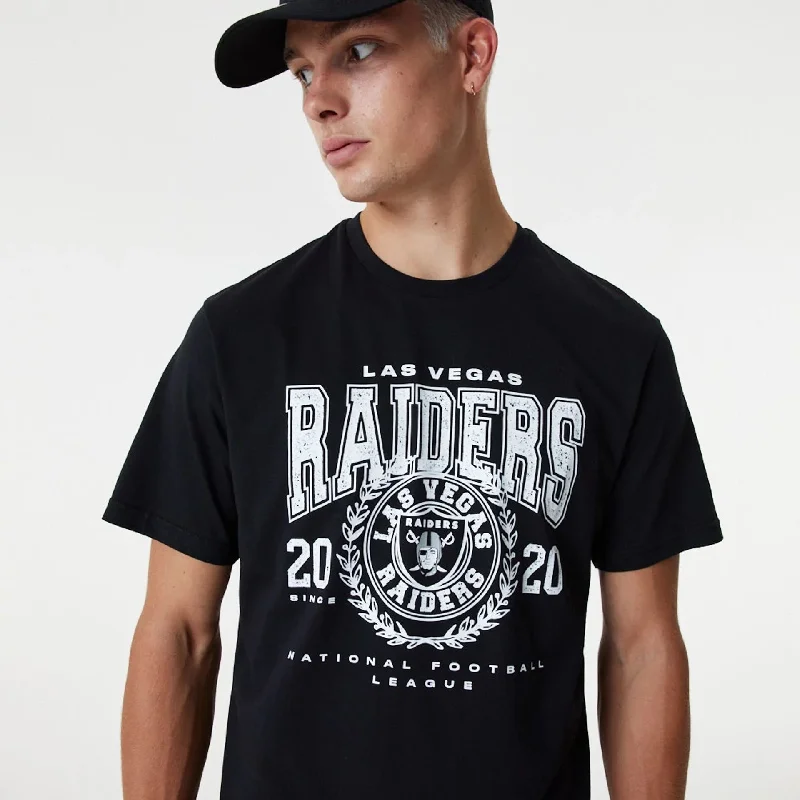 Men's Shirts with French CuffsNFL Team Graphic Las Vegas Raiders Black T-Shirt
