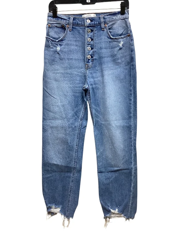 Best Casual HatsJeans Straight By Abercrombie And Fitch In Blue Denim, Size: 4