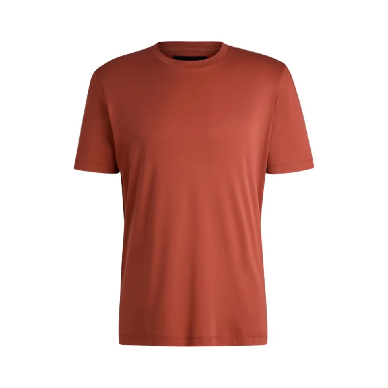 Men's Shirts with Hidden ButtonsMercerised-cotton T-shirt in a regular fit