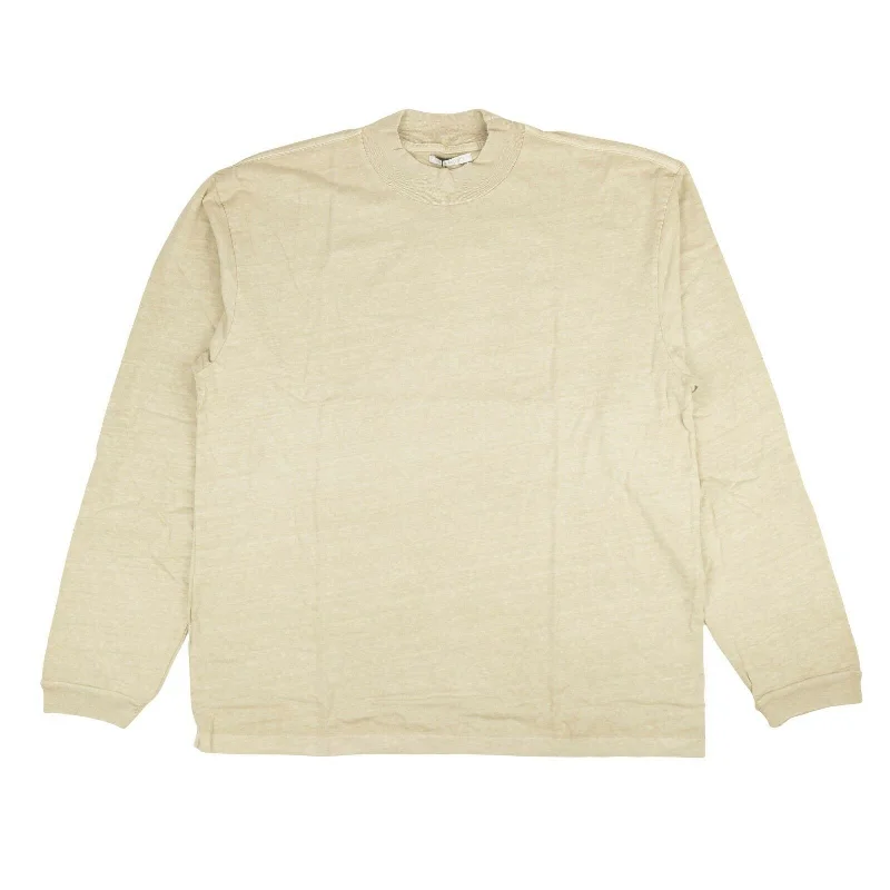 Men's Shirts with Pleated HemlinesClay 900 Mock Turtleneck Long Sleeve T-Shirt