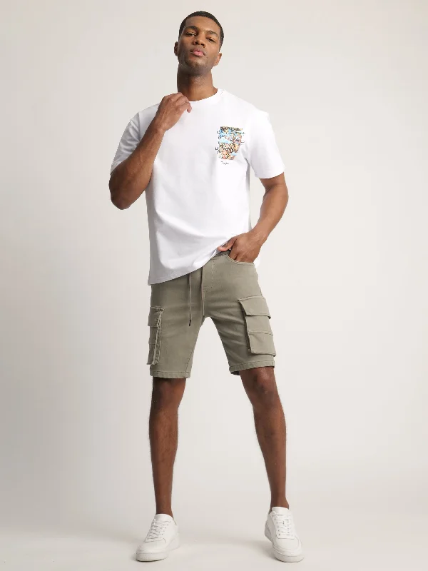 Men's Denim Shorts for SummerMens Cargo Woven Bermuda