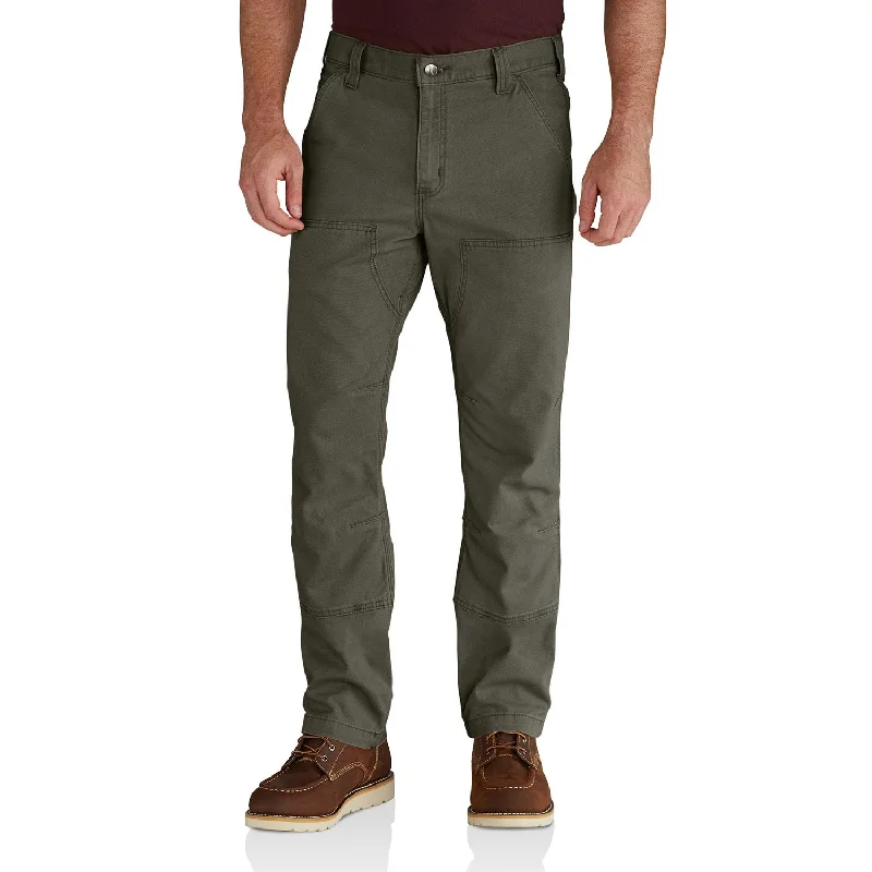 Men's Patterned Pants with Geometric DesignsCarhartt Men's Rugged Flex® Rigby Double-Front Pant_Moss