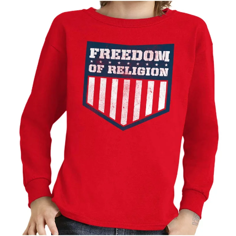 Men's Limited Edition Shirts for ExclusivityFreedom of Religion Youth Long Sleeve T Shirt