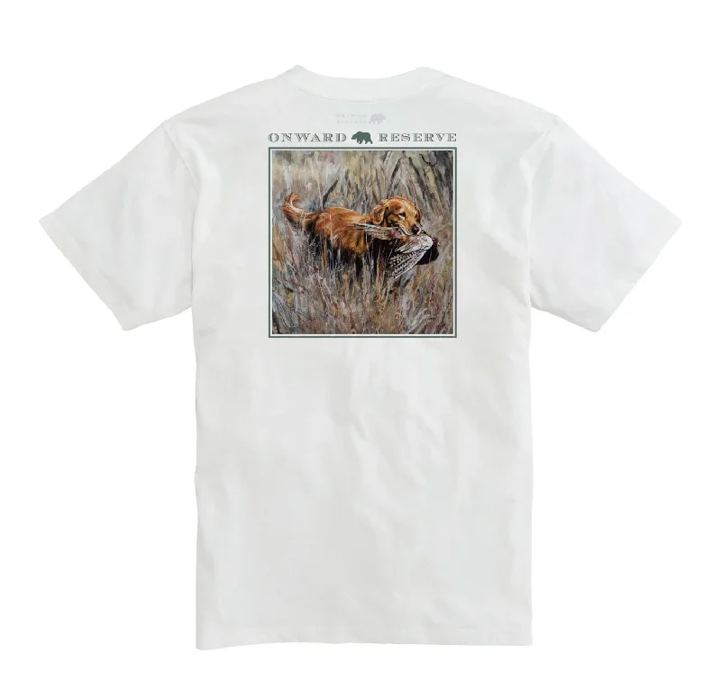 Men's Shirts with Elastic WaistbandsMen's Good Shot Jimmy Tee In White