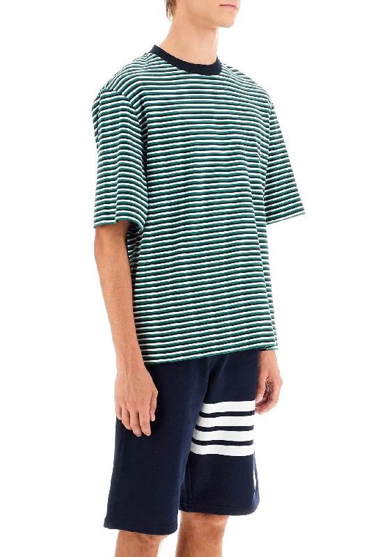 Men's Shirts with Tab CollarsThom Browne "striped Oversized Jersey T-Shirt"