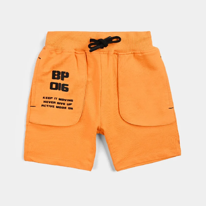 Men's Pants with Belt LoopsBoys Cotton Terry BASIC SHORT Keep It Moving-Blz.Orange