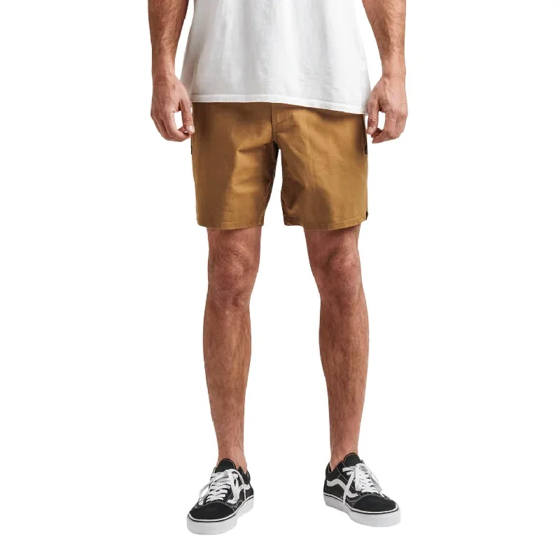 Men's Drawstring Pants for AdjustabilityLayover Shorts 19" In Dark Khaki