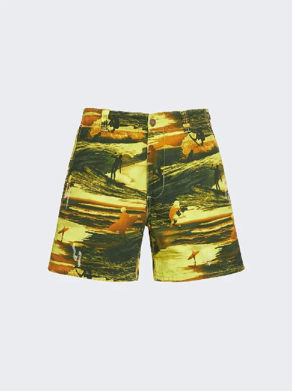 Warm Men's Fleece-Lined PantsUnisex Printed Cargo Shorts
