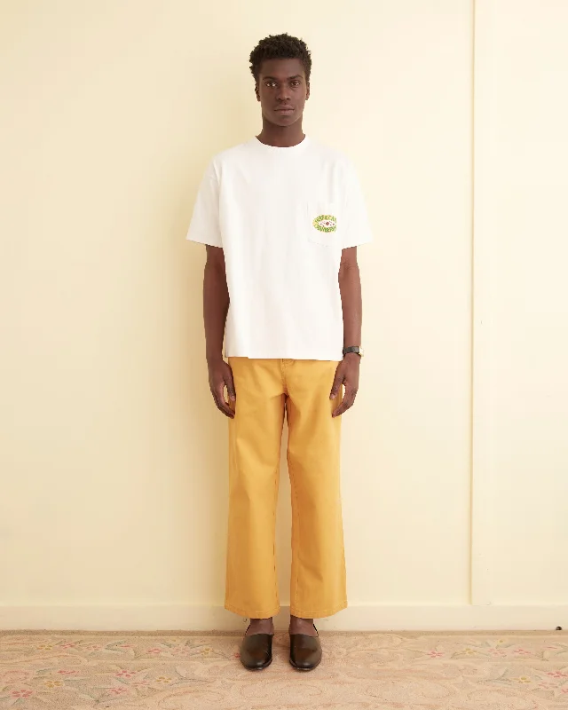 Men's Pants with Elastic CuffsTwill Knolly Brook Trousers - Yellow