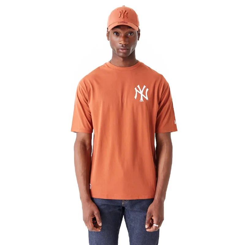 Casual Men's T-ShirtsNew York Yankees MLB World Series Brown Oversized T-Shirt
