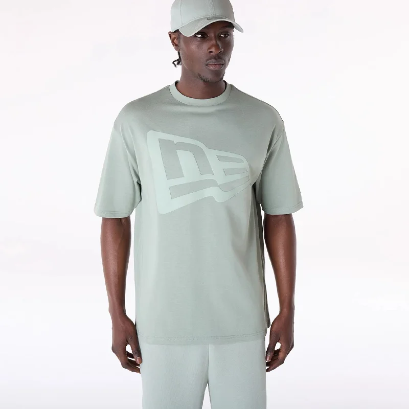 Versatile Men's Tank TopsNew Era Flag Pastel Green Oversized T-Shirt