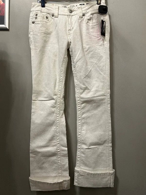 Protective Hard HatsJeans Boot Cut By Miss Me In White Denim, Size: 6