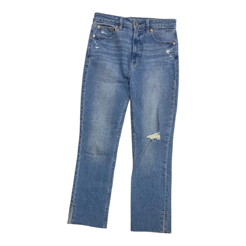 Oversized Fedora HatsJeans Straight By Gap In Blue Denim, Size:6