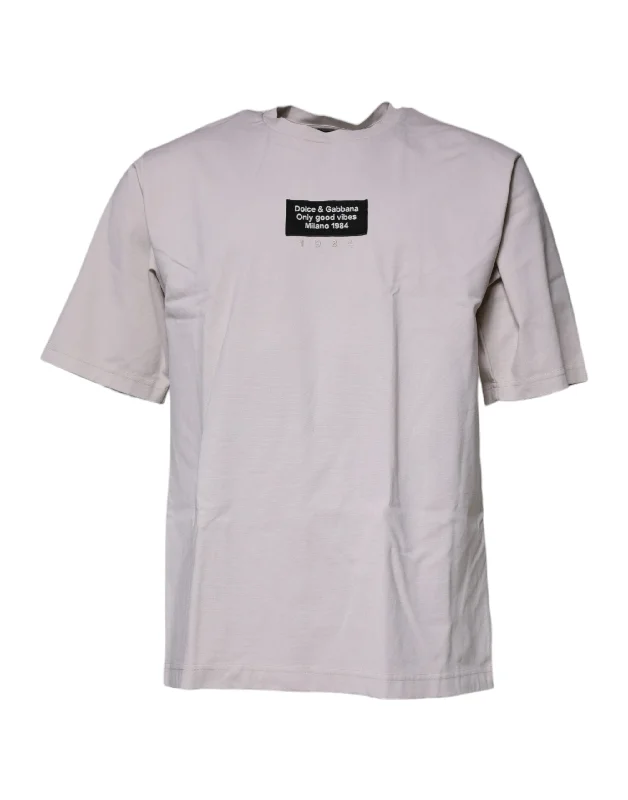 Men's Shirts for HikingDolce & Gabbana  DG Logo Crew Neck Short Sleeves Men's T-shirt