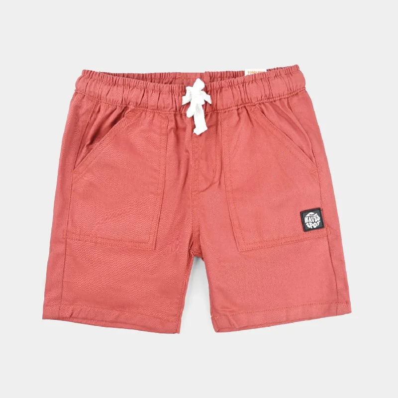 Men's Pants with Patch PocketsBoys Cotton Twill Short Wave Spot