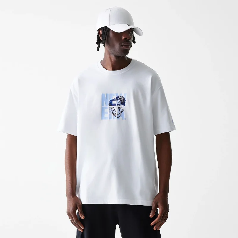 Men's Dressy Shirts for Formal EventsNew Era Street Dangle White Oversized T-Shirt