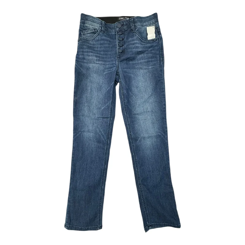 Fashionable Fedora HatsJeans Straight By MAC AND ME In Blue Denim, Size:4