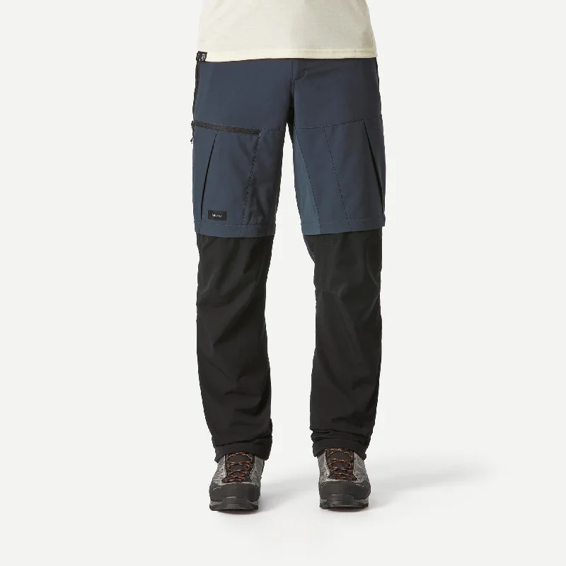 Layered Men's OverallsForclaz Men's MT500 2-in-1 Zip-off Hiking Pants