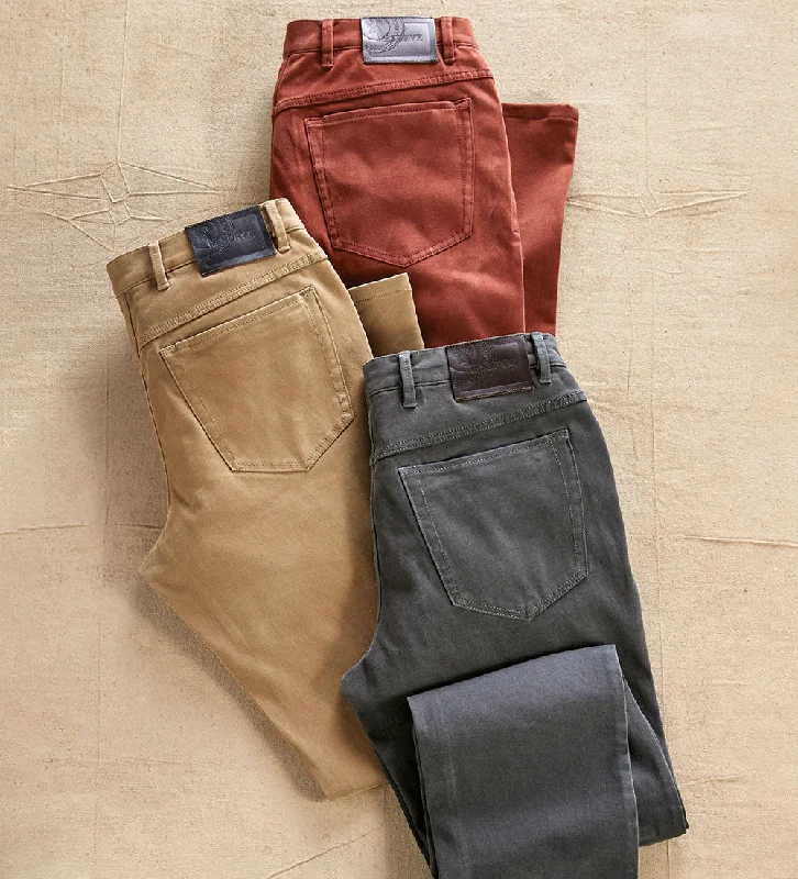 Men's Pants with Slant PocketsReserve Peach Twill Jeans