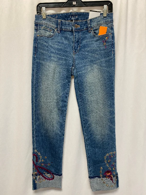 Unique Fedora CapsJeans Skinny By White House Black Market In Blue Denim, Size: 0