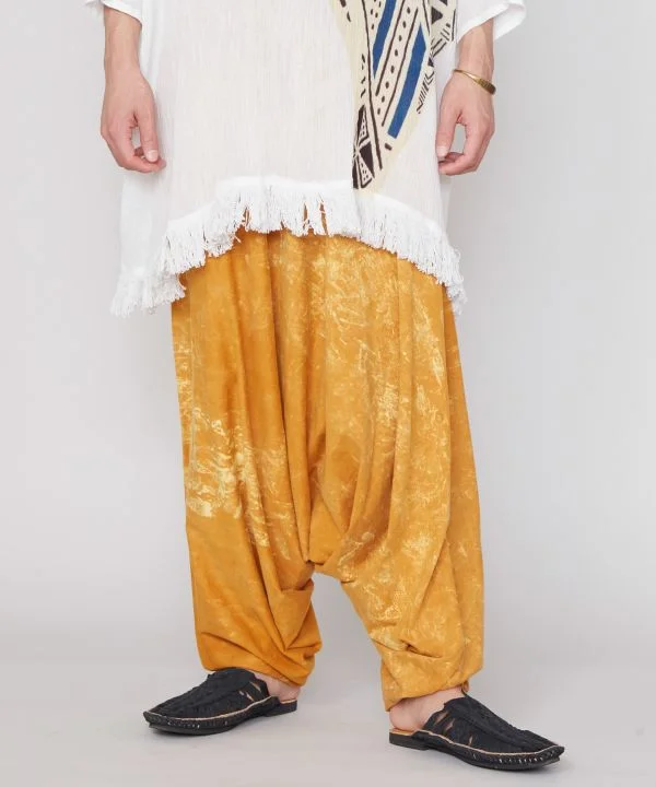 Men's Pants with Contrast StitchingAcid Washed Harem Pants