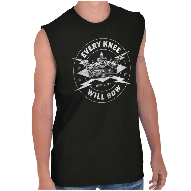 Men's Cowboy Shirts for Western StyleEvery Knee Will Bow Sleeveless T Shirt