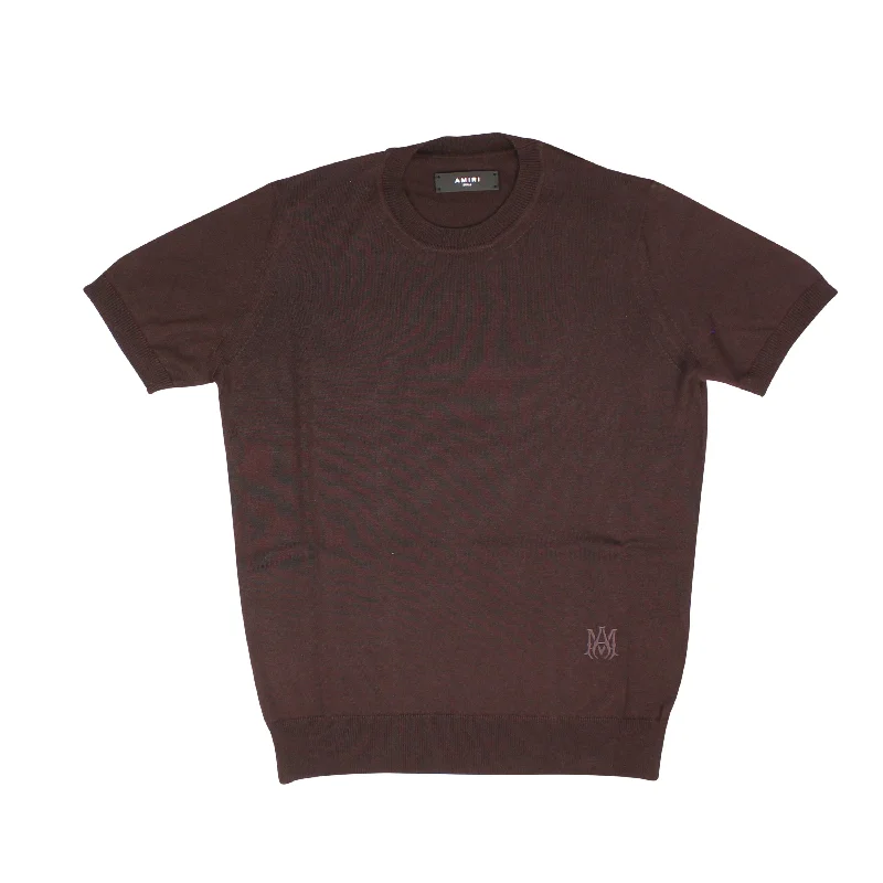 Men's Shirts with Spread CollarsAmiri Ma Embroidered Tee - Brown