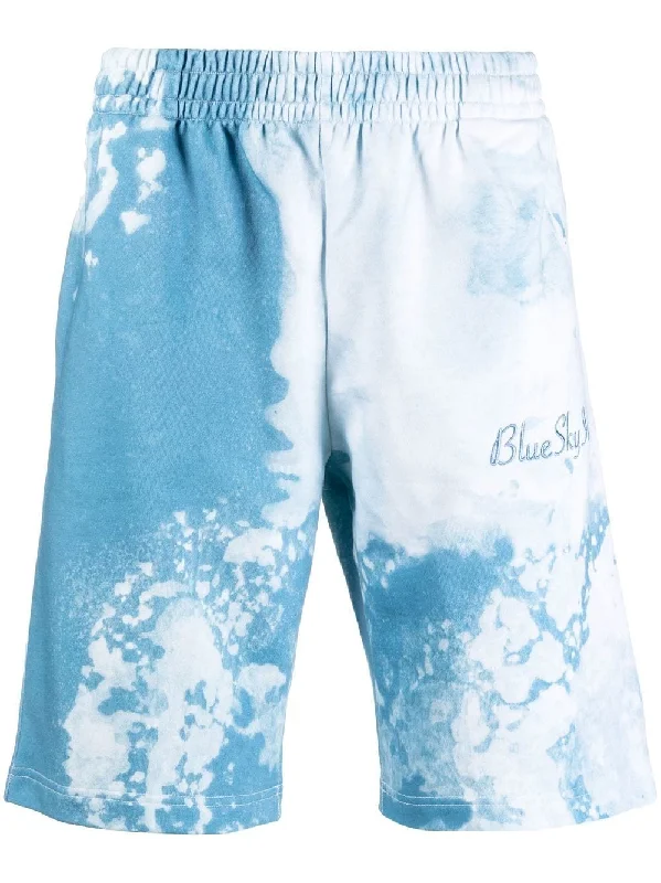 Men's Pants with Adjustable Cuffsblue Sky Inn Men's Shorts Clear blue