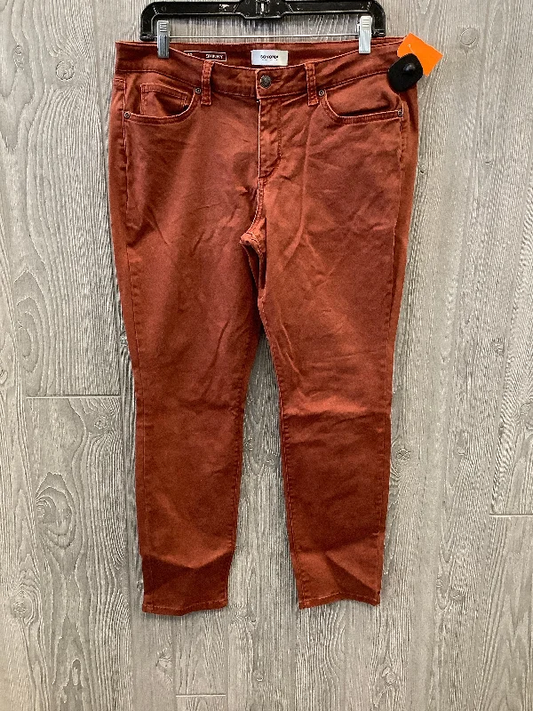 Cheap Winter HatsJeans Jeggings By Sonoma In Orange, Size: 12